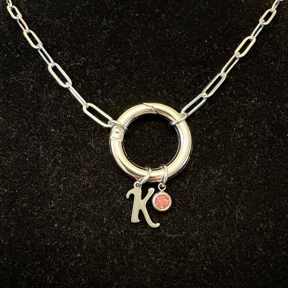 “Paper Clip” chain necklace personalized and customized